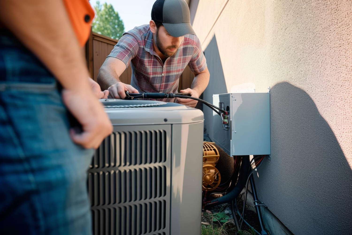 97139 Technician performing heating tune up San Antonio home