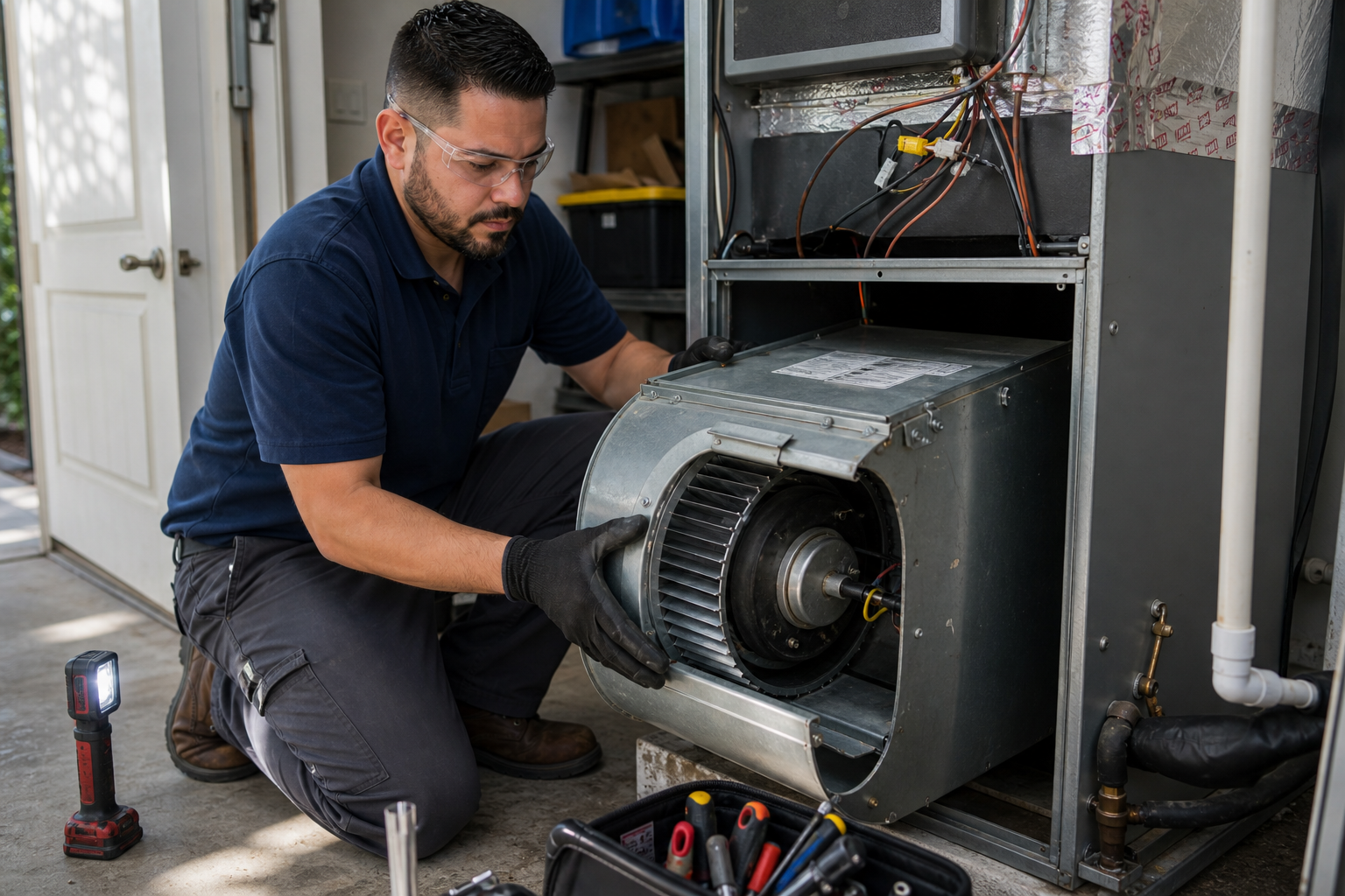 home ac fan won't turn on inspection at a San Antonio area home