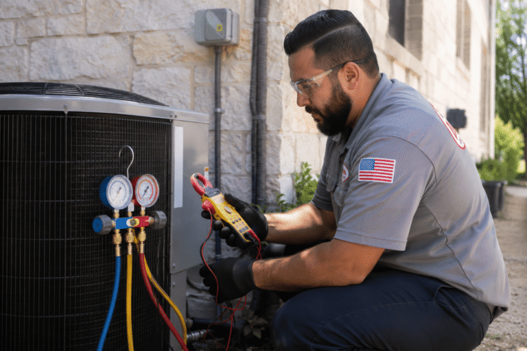 ac stopped working inspection at a San Antonio area home