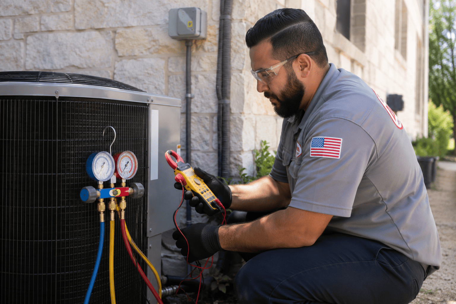 ac stopped working inspection at a San Antonio area home